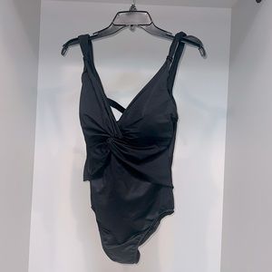 Miracle Suit One Piece Swim Suit Size 14D, Black